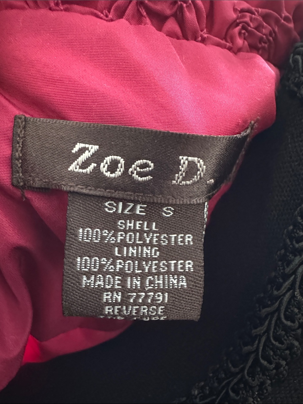 Women's Belted Utility Jacket - Raspberry - Picture 8 of 8